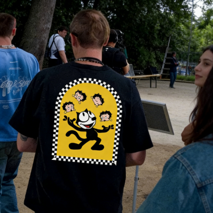 Oop-a-Doop classic Printed T-Shirt（Double-sided Print）