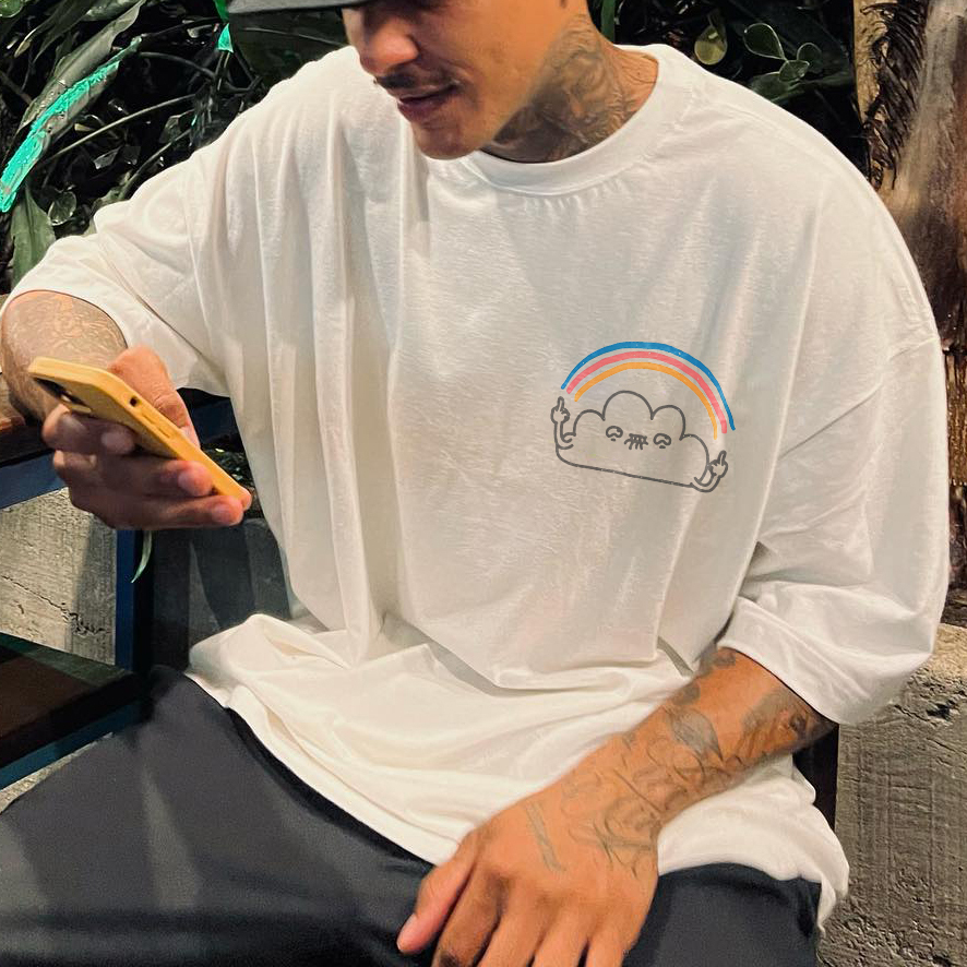 Have A Fucking Nice Day! Printed T-shirt（Double-sided Print）