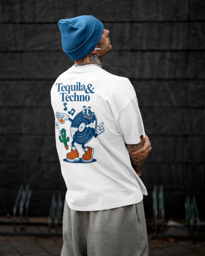 Tequila & Techno Printed T-shirt（Double-sided Print）