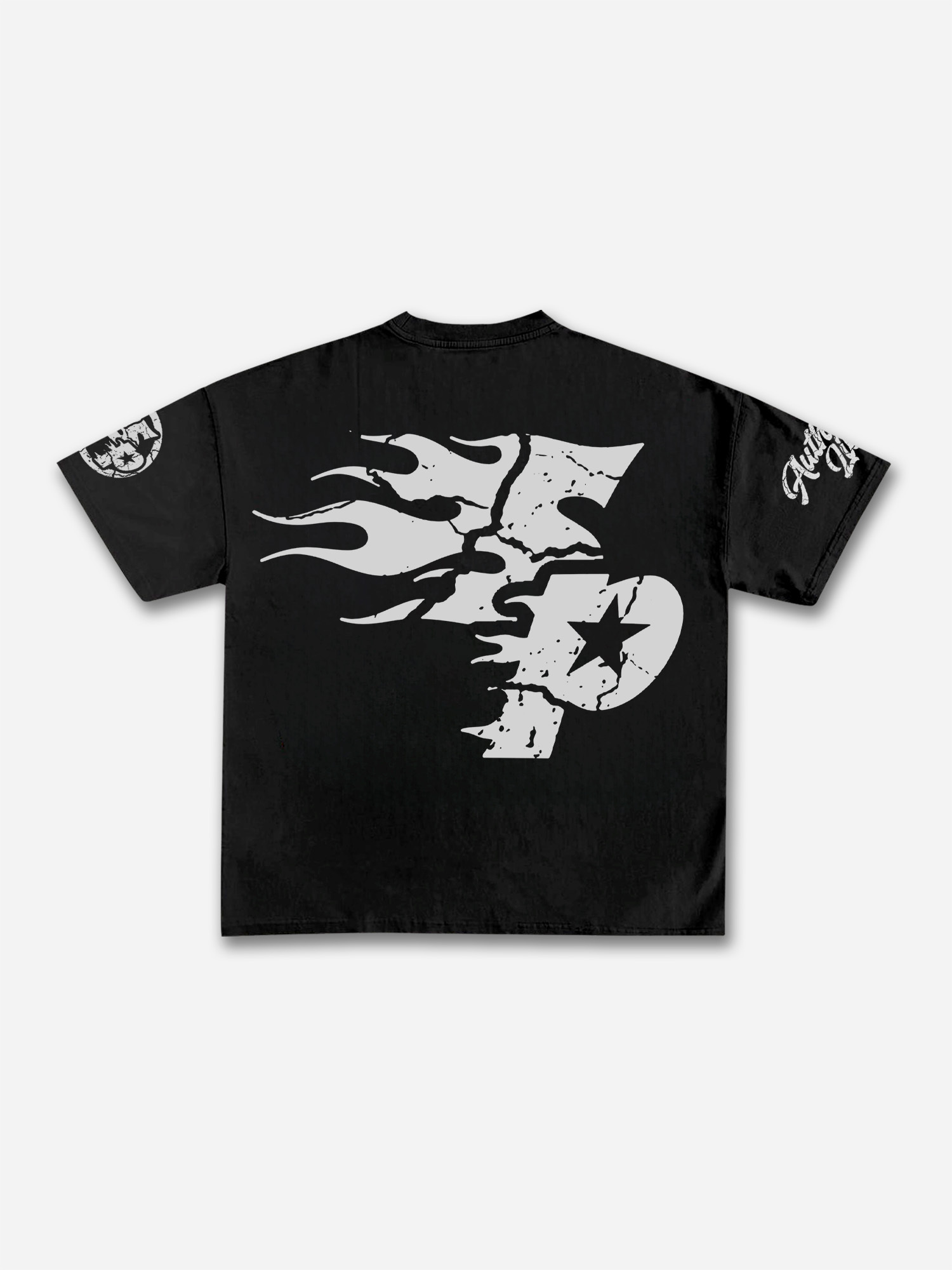 Studio Real Wise Vintage Print Pattern Cotton T-Shirt