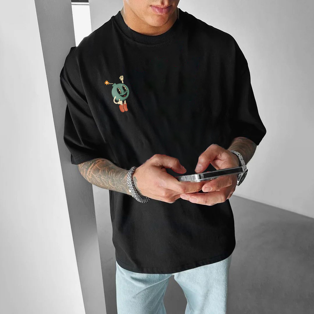 Hang In There It Gets Worse Printed T-shirt（Double-sided Print）