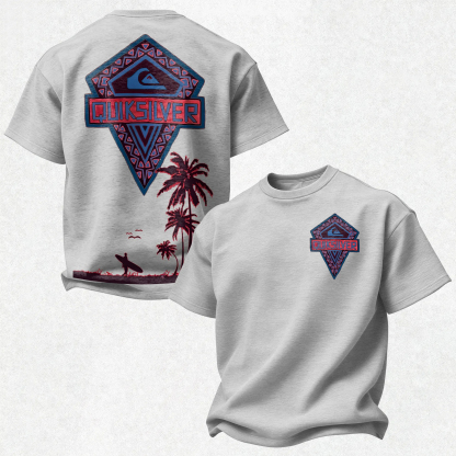 Quiksilver Simple Wave Logo Printed Men's T-shirt