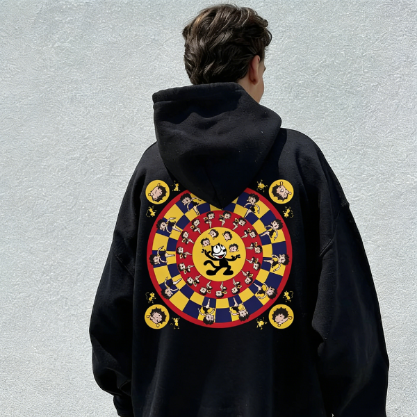 Kaleido-Boop-a-Scoop Printed Hoodie（Double-sided Print）