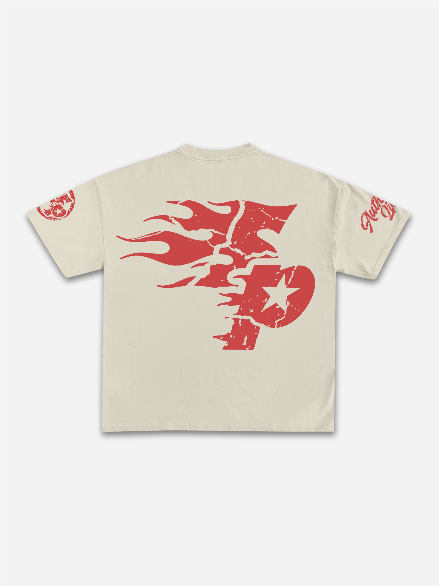 Studio Real Wise Vintage Print Pattern Cotton T-Shirt