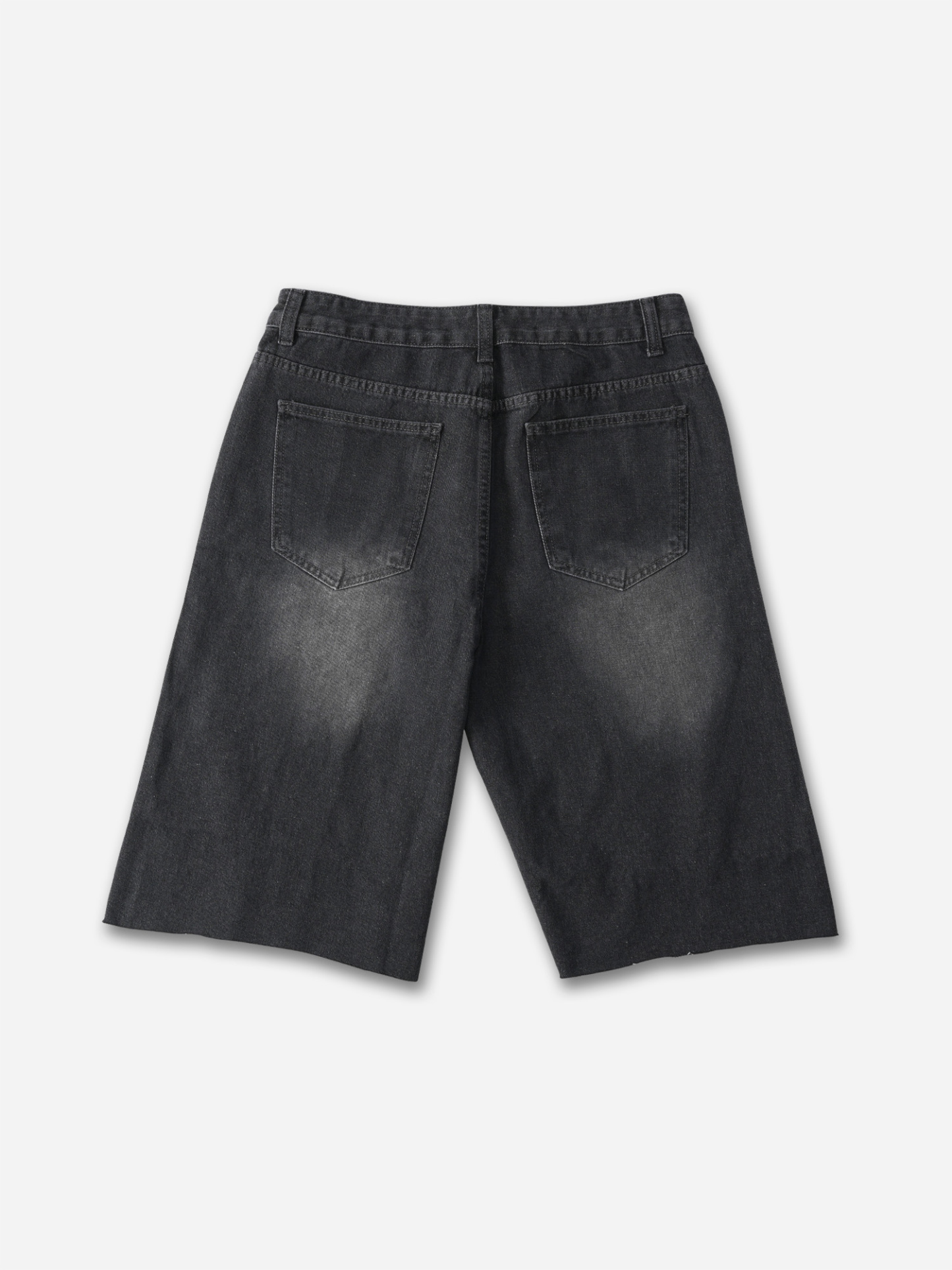 Vintage Washed High Street Jorts Distressed Denim Shorts