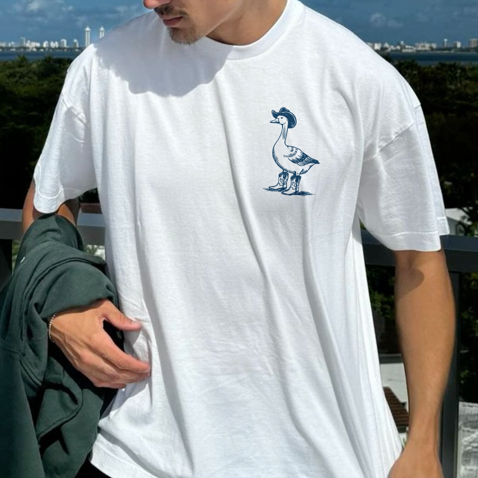 Silly Goose On The Loose Printed T-shirt（Double-sided Print）