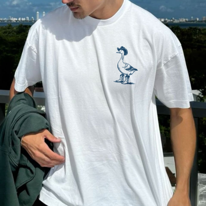 Silly Goose On The Loose Printed T-shirt（Double-sided Print）