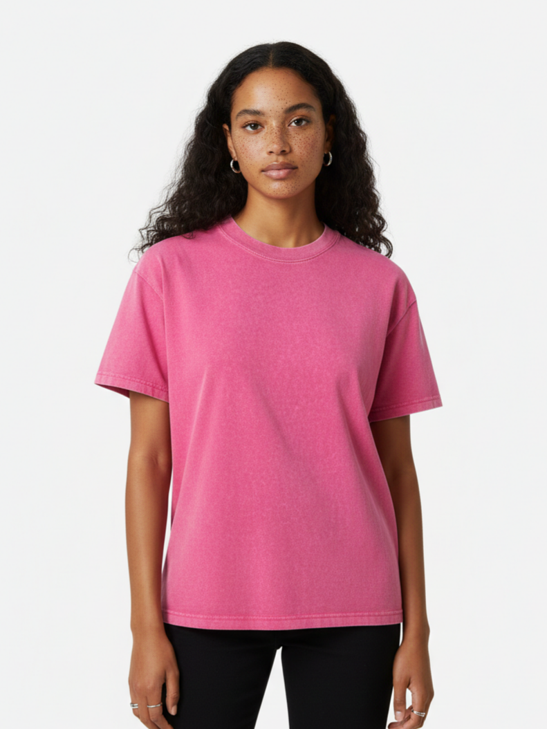 Unisex Essentials Vintage Acid Wash Oversized T-Shirt