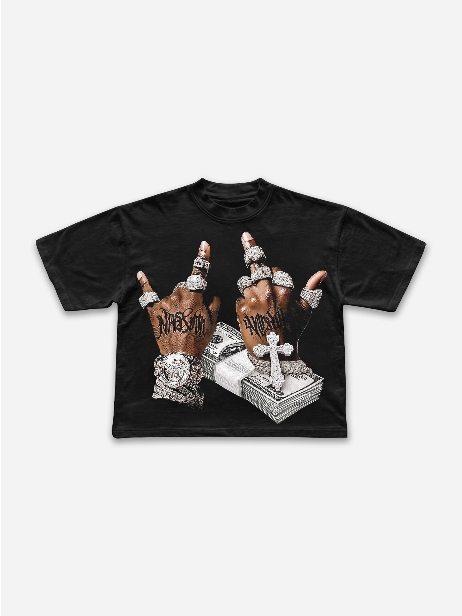 Has Absolute Power And Money Cropped T-shirt