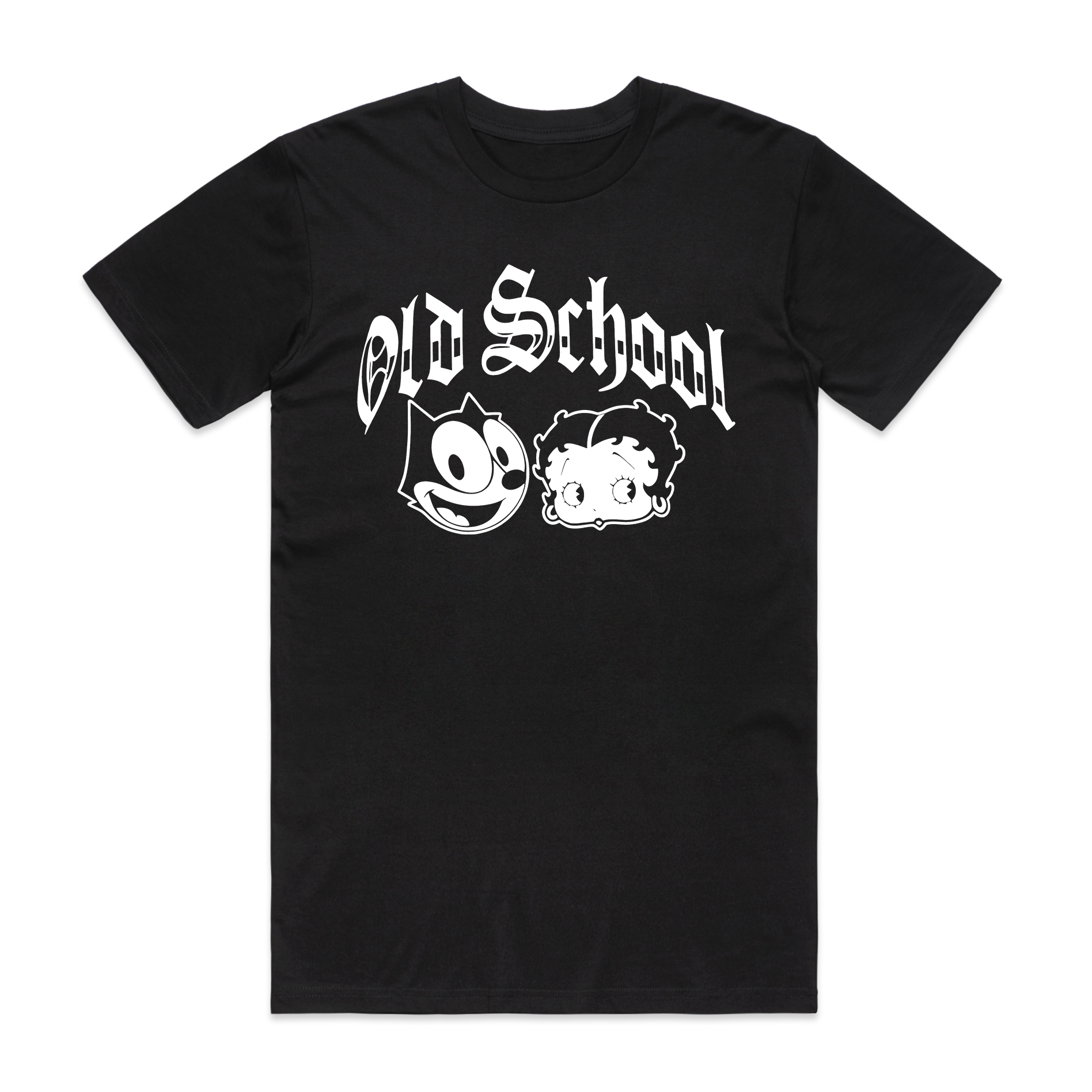 Old School Printed Men's T-shirt（Double-sided Print）