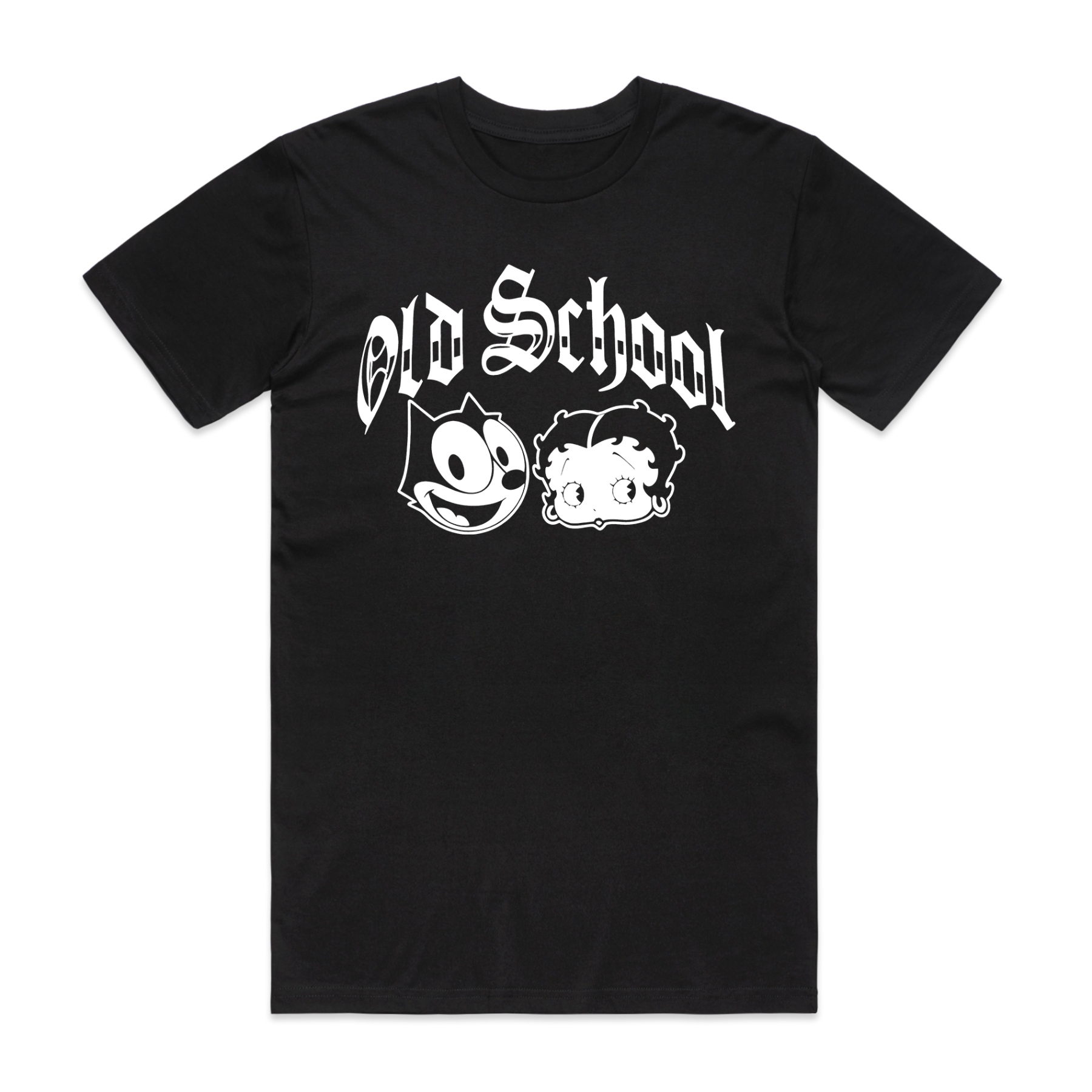 Old School Printed Men's T-shirt（Double-sided Print）