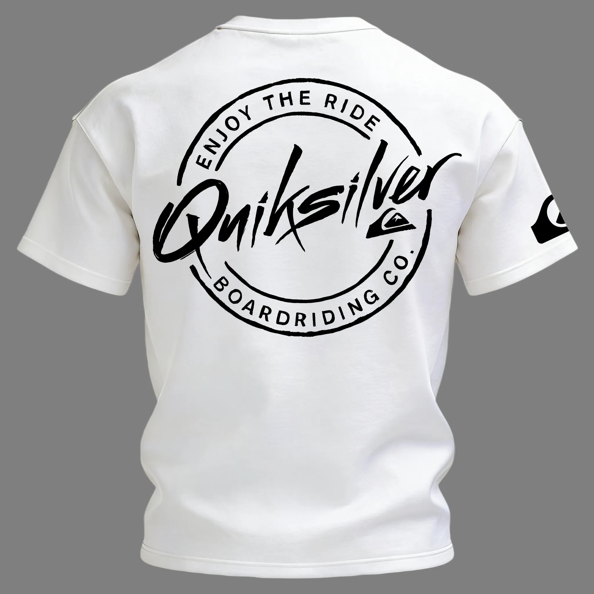 Quiksilver Enjoy The Ride Circle Logo Printed Men's T-shirt