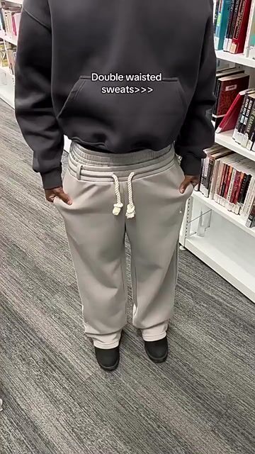 Hiphop Double Waistband Design With Star Embroidery Sweatpants