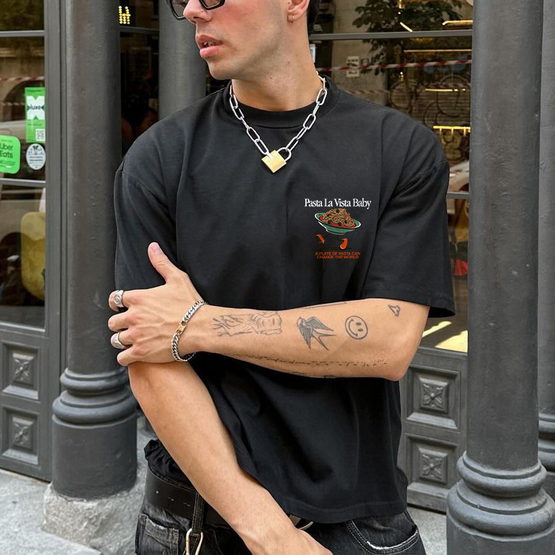Pasta La Vista Baby Printed T-shirt（Double-sided Print）