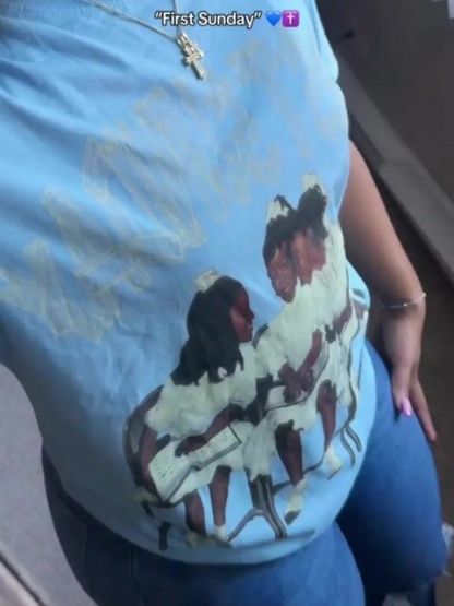 First Sunday Graphic 100% Cotton Basic T-Shirt