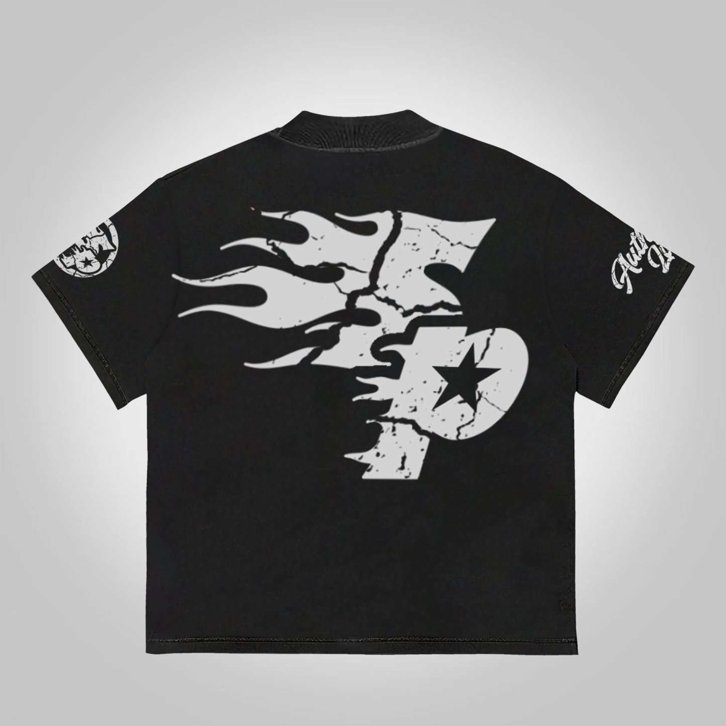 Studio Real Wise Vintage Print Pattern Cotton T-Shirt