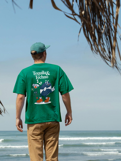 Tequila & Techno Printed T-shirt（Double-sided Print）