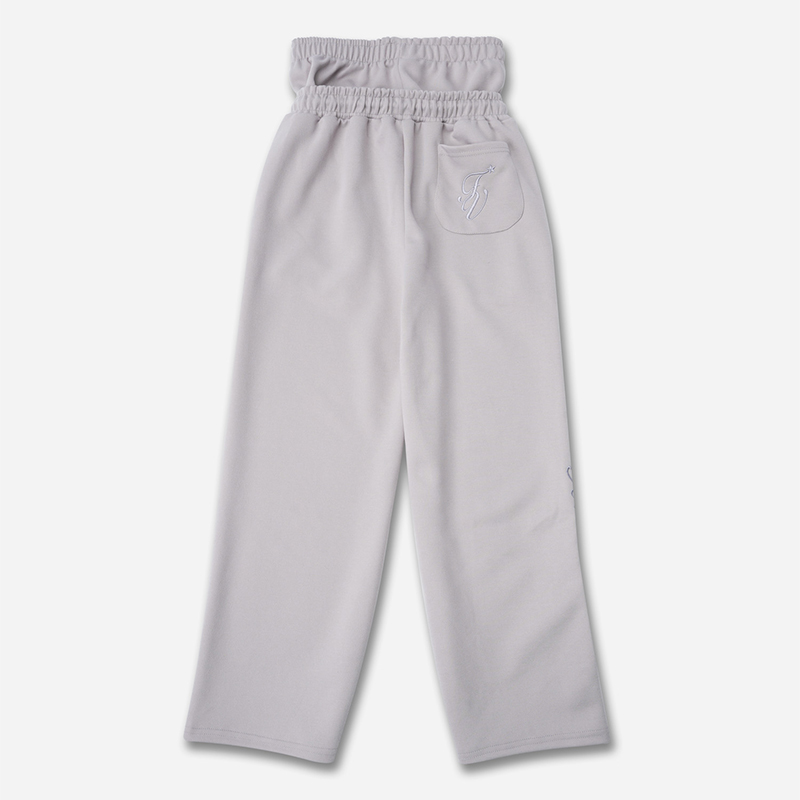 Sopula Embroidery Star Double Waistband Baggy Sweatpants