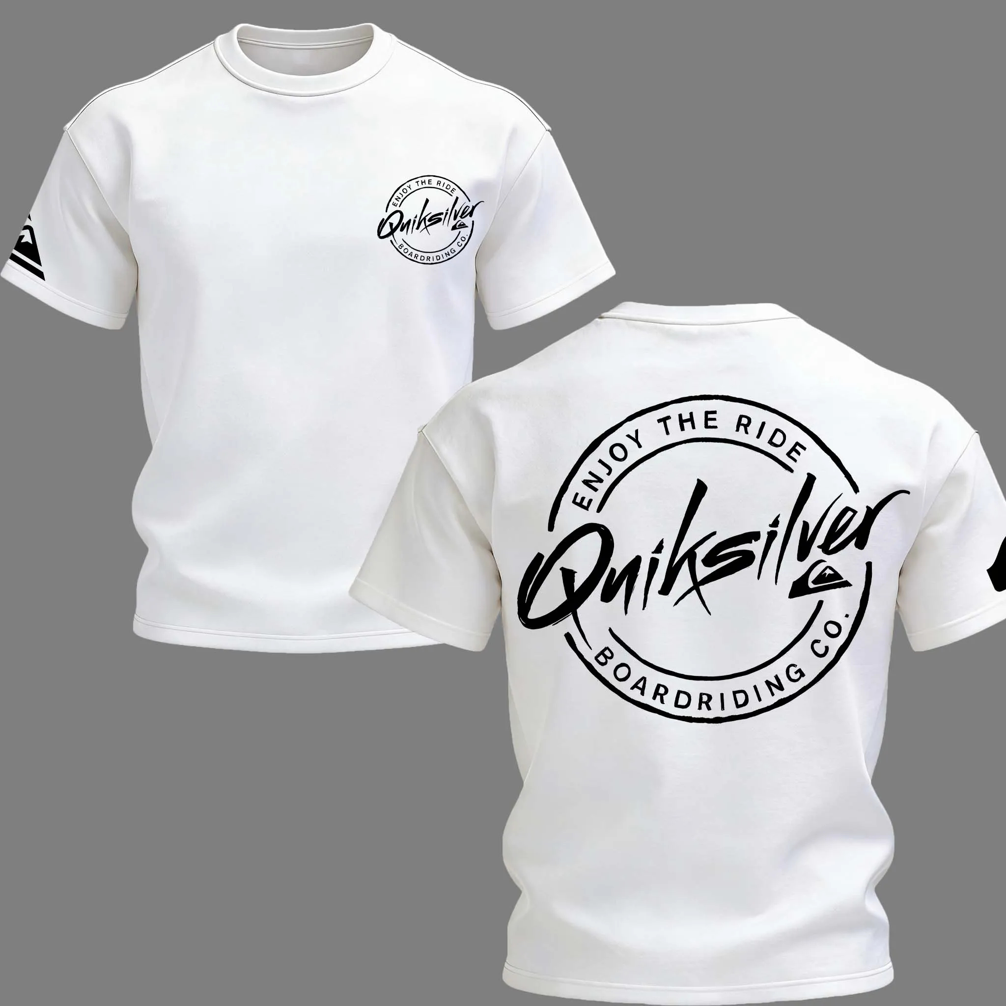 Quiksilver Enjoy The Ride Circle Logo Printed Men's T-shirt