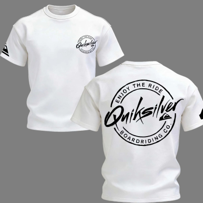 Quiksilver Enjoy The Ride Circle Logo Printed Men's T-shirt