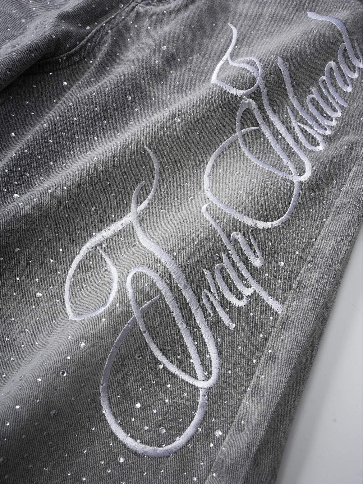 Vintage Washed High Street Jorts Distressed Denim Shorts