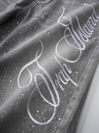 Vintage Washed High Street Jorts Distressed Denim Shorts