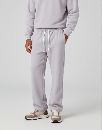 Hiphop Double Waistband Design With Star Embroidery Sweatpants