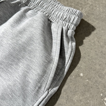 Retro High Street Scimitar Stitching Wide Leg Sports Pants