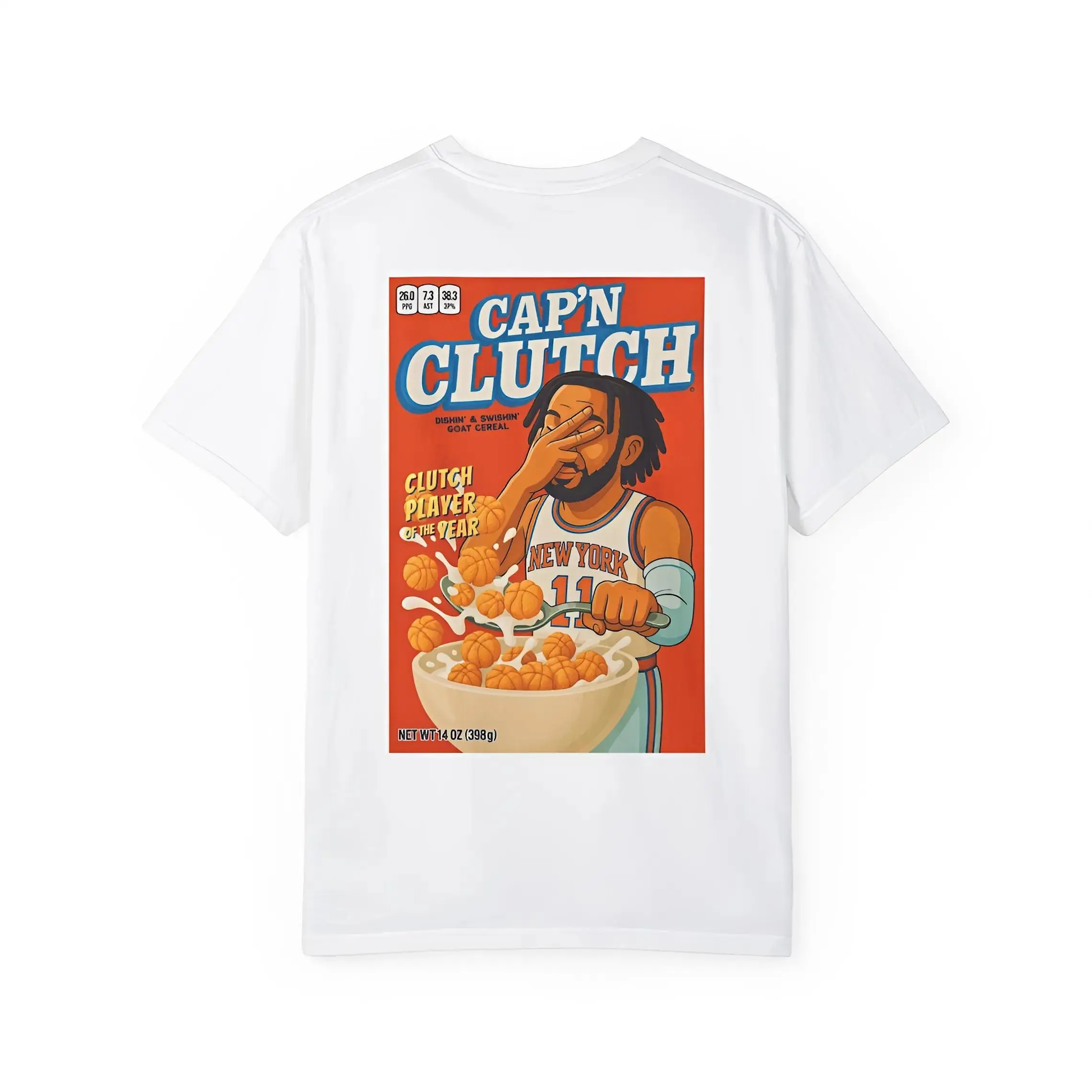 Brunson Knicks Captain Clutch Basketball T-Shirt（Double-sided Print）