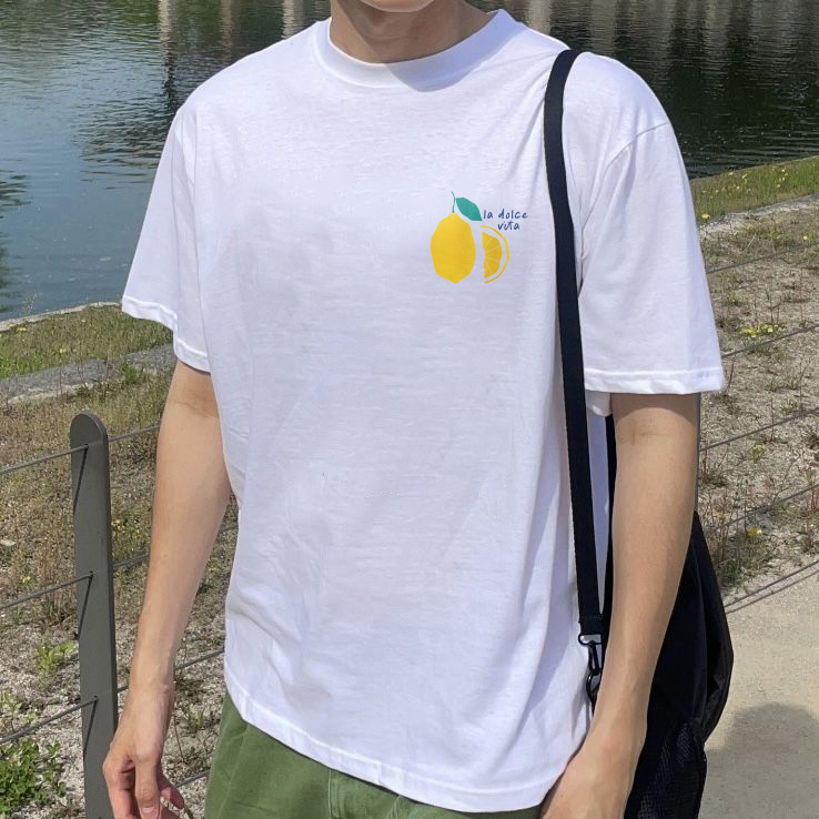 Limon La Dolce Vita Cello Printed T-shirt（Double-sided Print）
