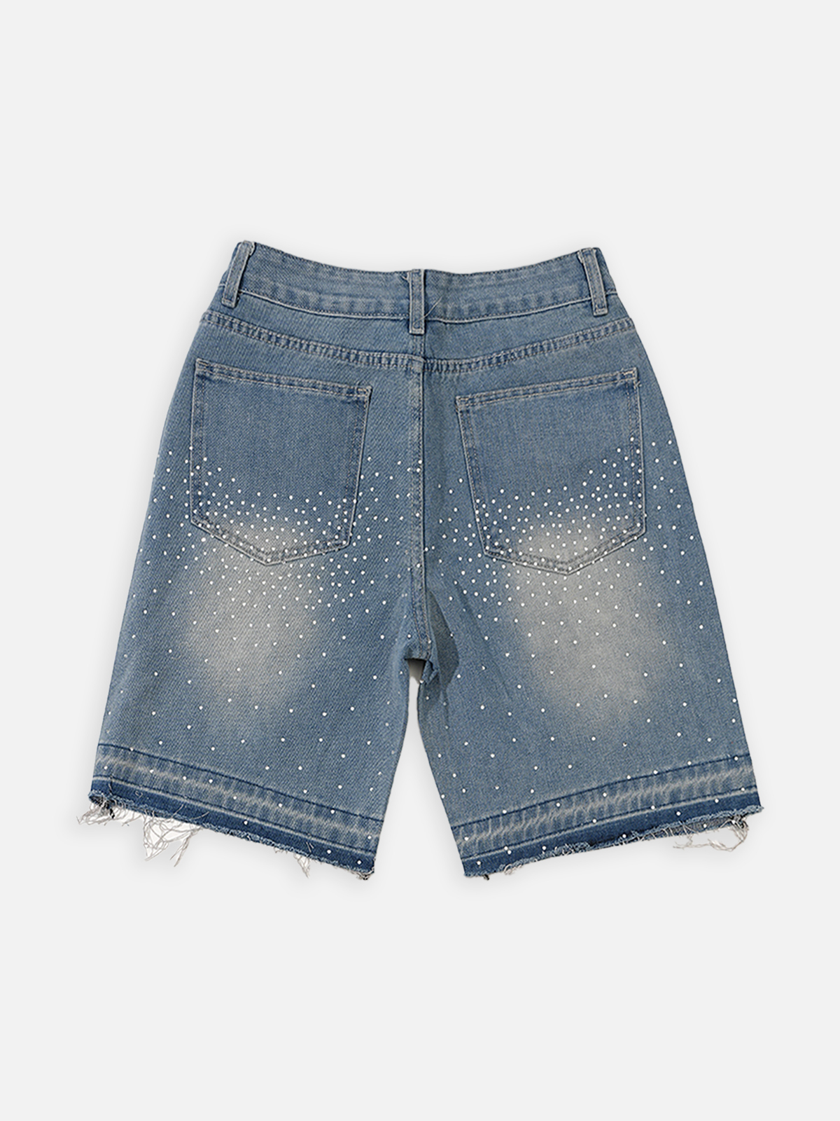 Hiphop Cross Hot Diamond Jorts Denim Shorts