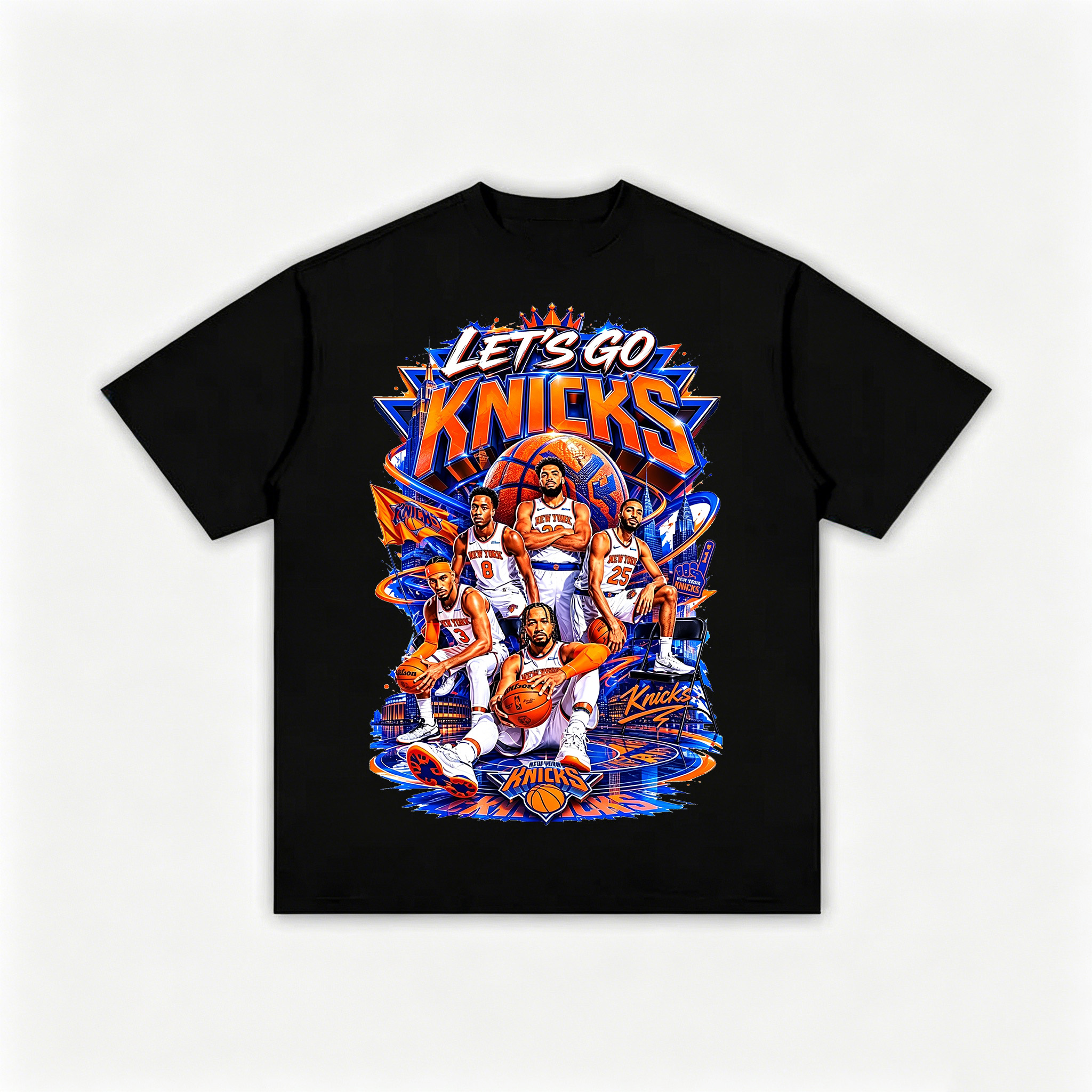 Let's Go Knicks New York Knicks Printed Men's T-shirt