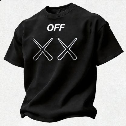Off-White Graffiti Off Text Arrow Printed Men's T-shirt