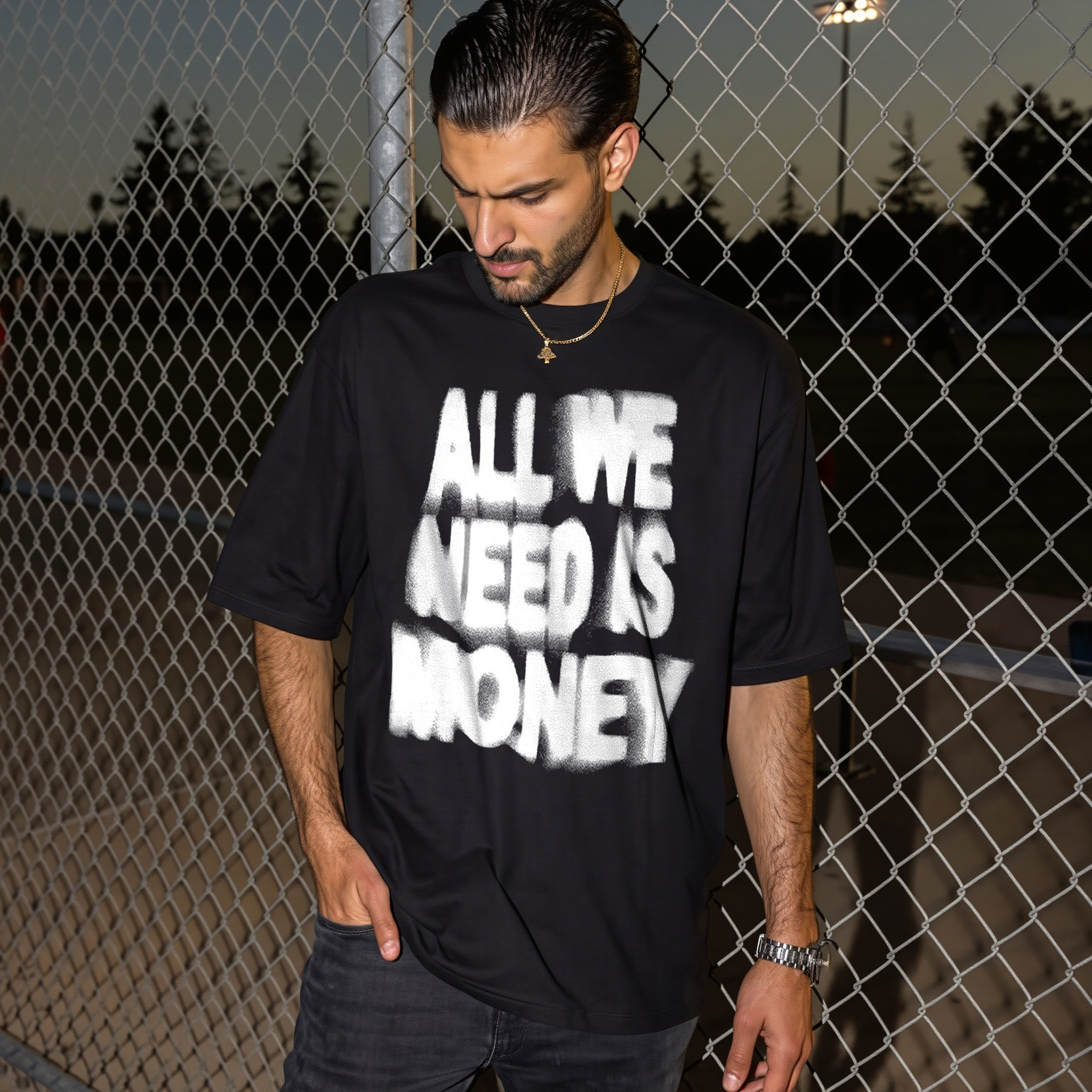 All We Need Is Money Printed Men's T-shirt