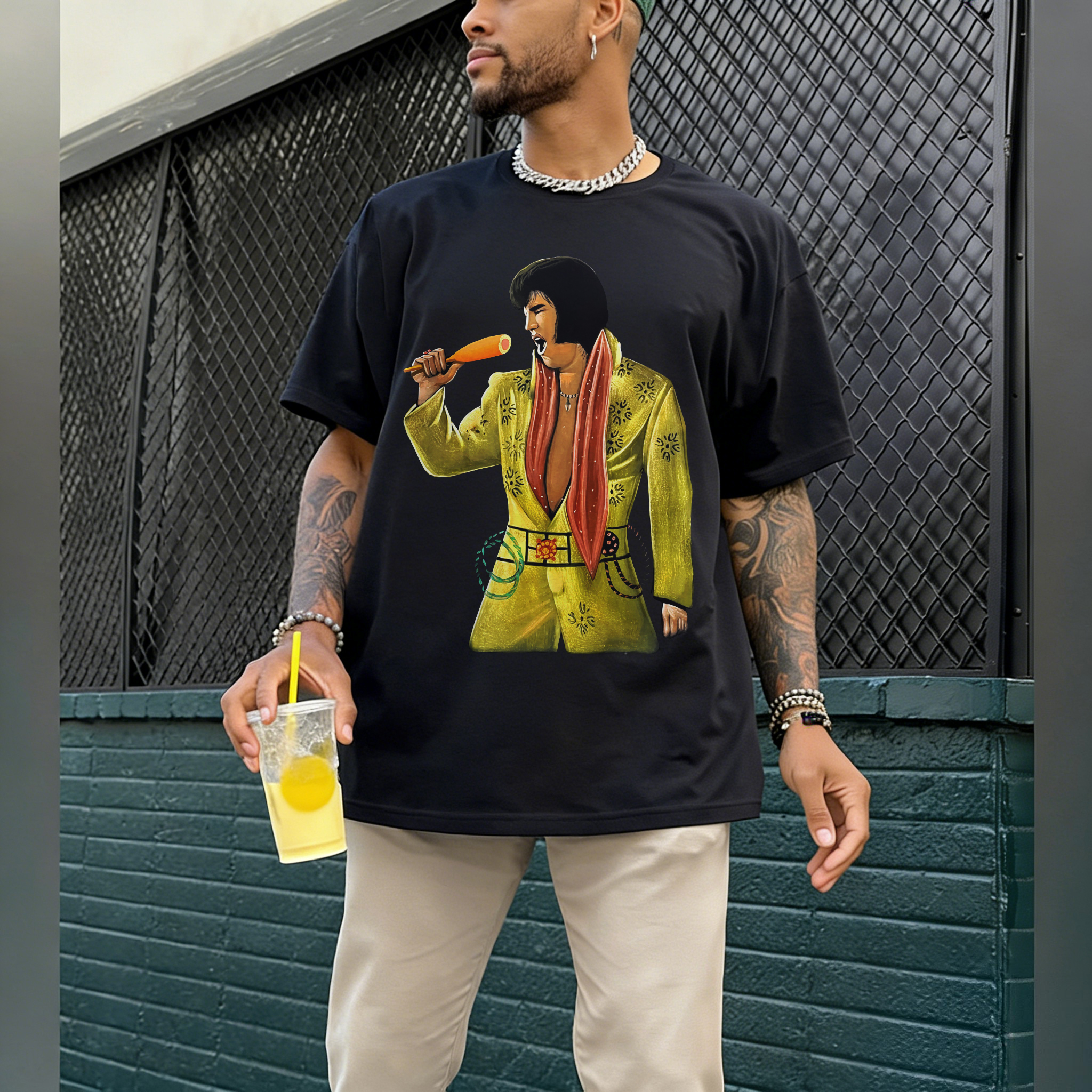 Elvis Presley Printed Men's T-shirt