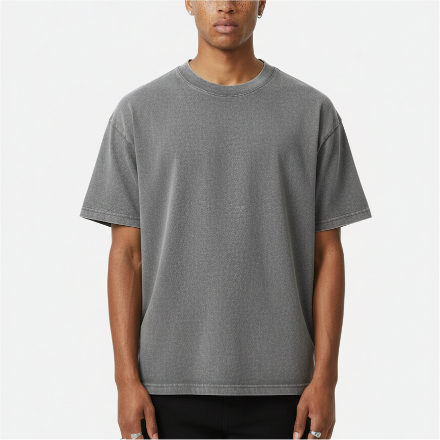 Unisex Essentials Vintage Acid Wash Oversized T-Shirt