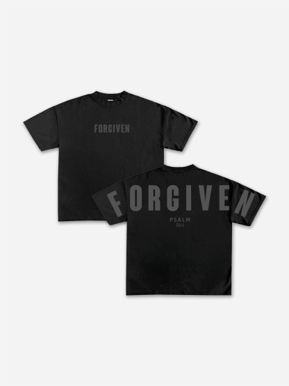 Forgiven Psalm 32：1 Print T-shirt
