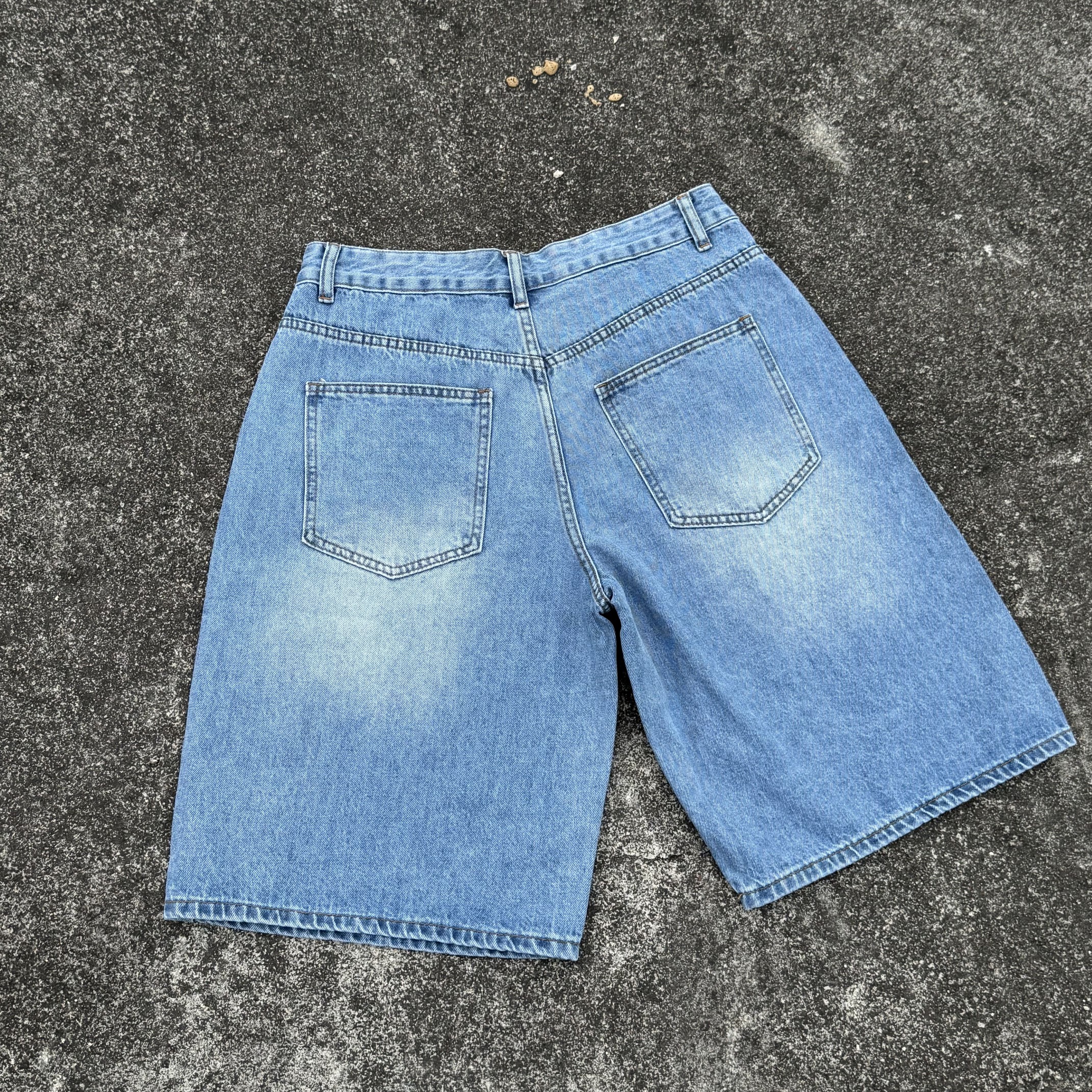 Vintage Casual Baggy Jorts Denim Shorts