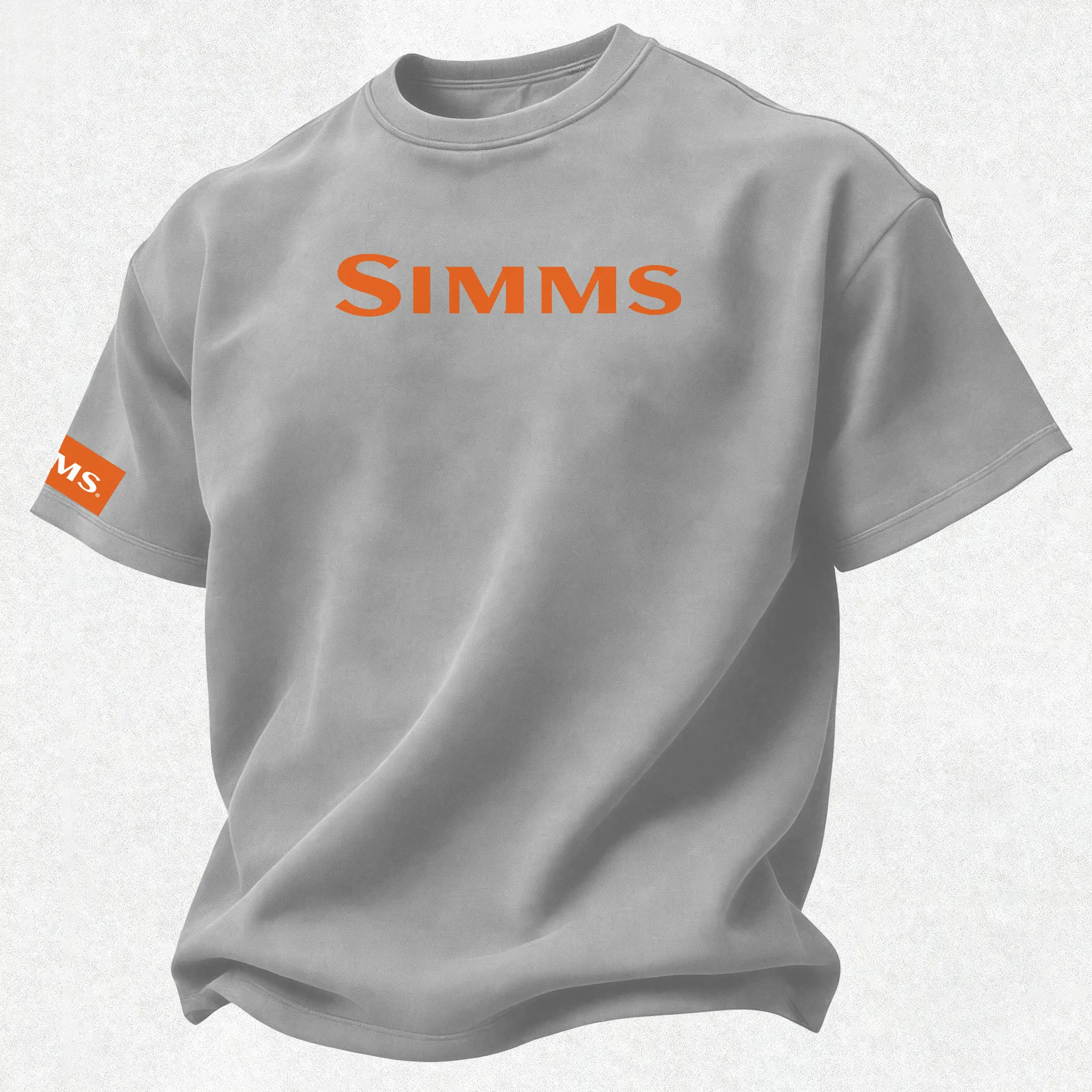 Simms Fishing Lure Logo Printed Men's T-shirt