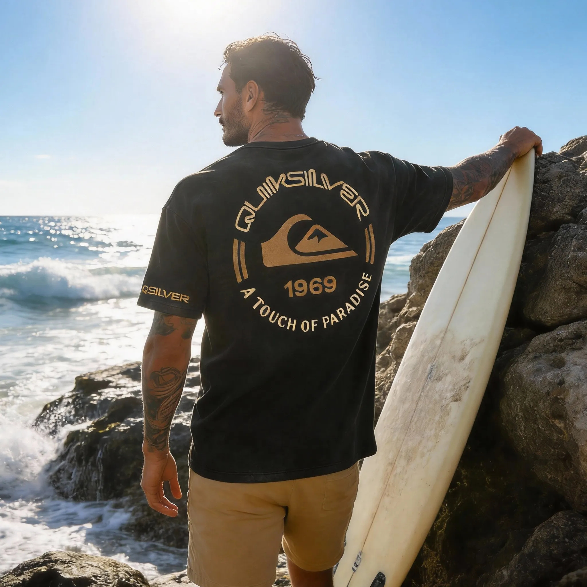 Quiksilver 1969 Vintage Paradise Printed Men's T-shirt