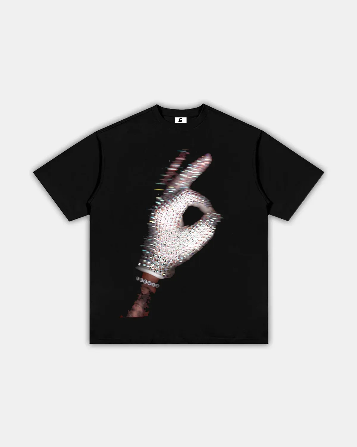 DRAKE "ICEMAN" Ok Hand Graphic  Printed Men's T-shirt