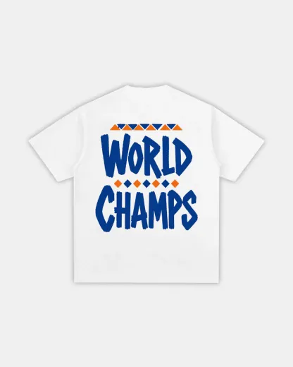 Spike Lee Knicks "WORLD CHAMPS" T-Shirt（Double-sided Print）