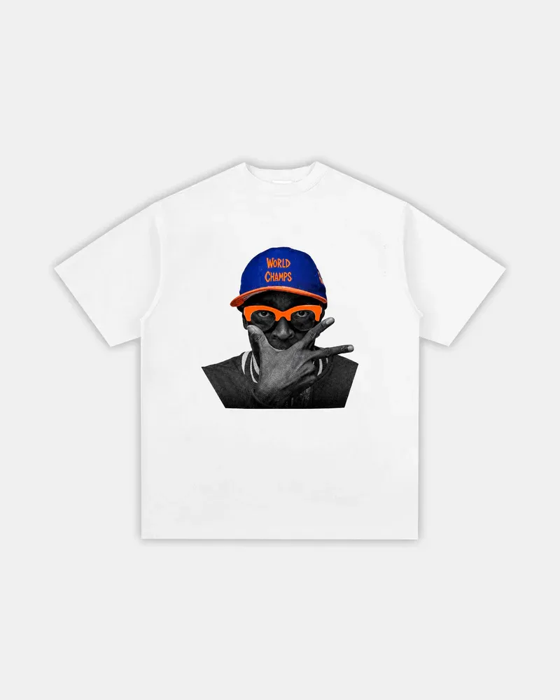 Spike Lee Knicks "WORLD CHAMPS" T-Shirt（Double-sided Print）