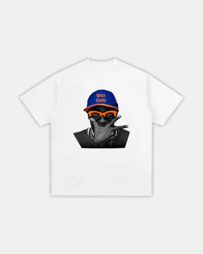Spike Lee Knicks "WORLD CHAMPS" T-Shirt（Double-sided Print）
