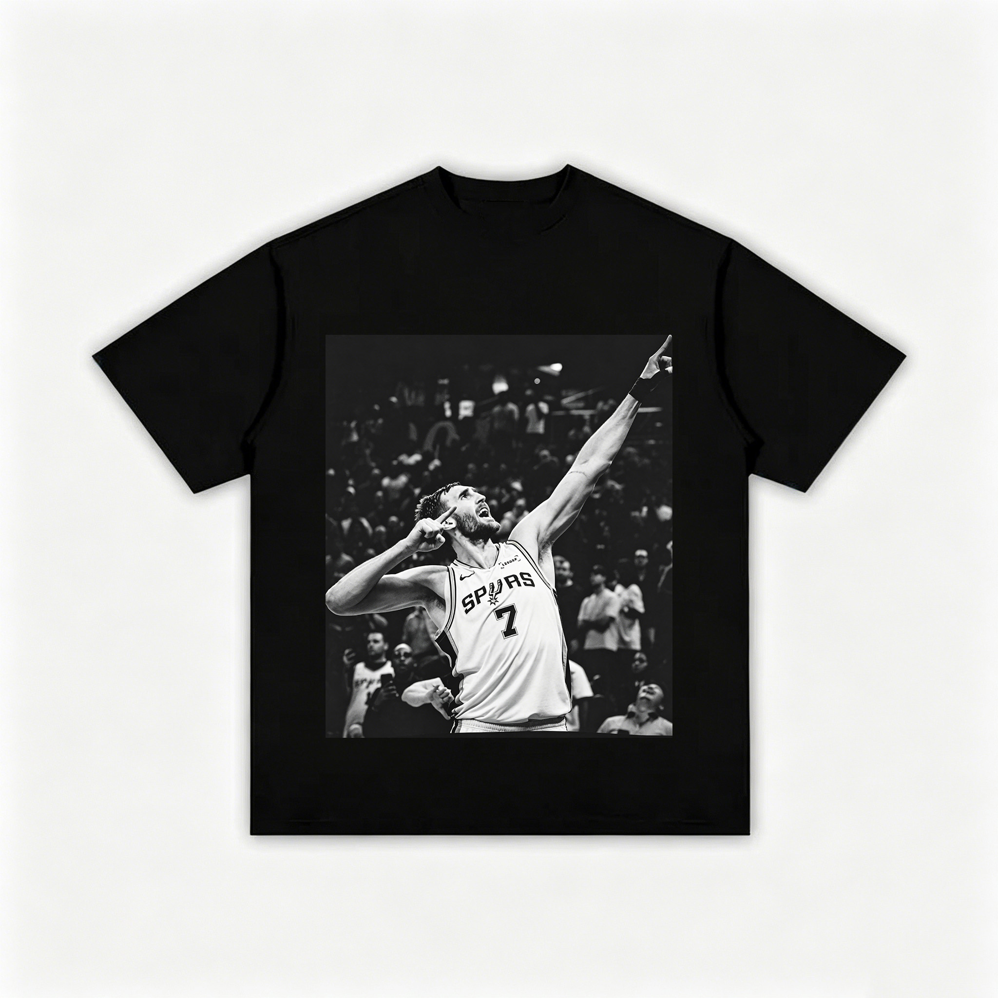 Kornet Spurs No.7 Player Graphic Printed Men's T-shirt