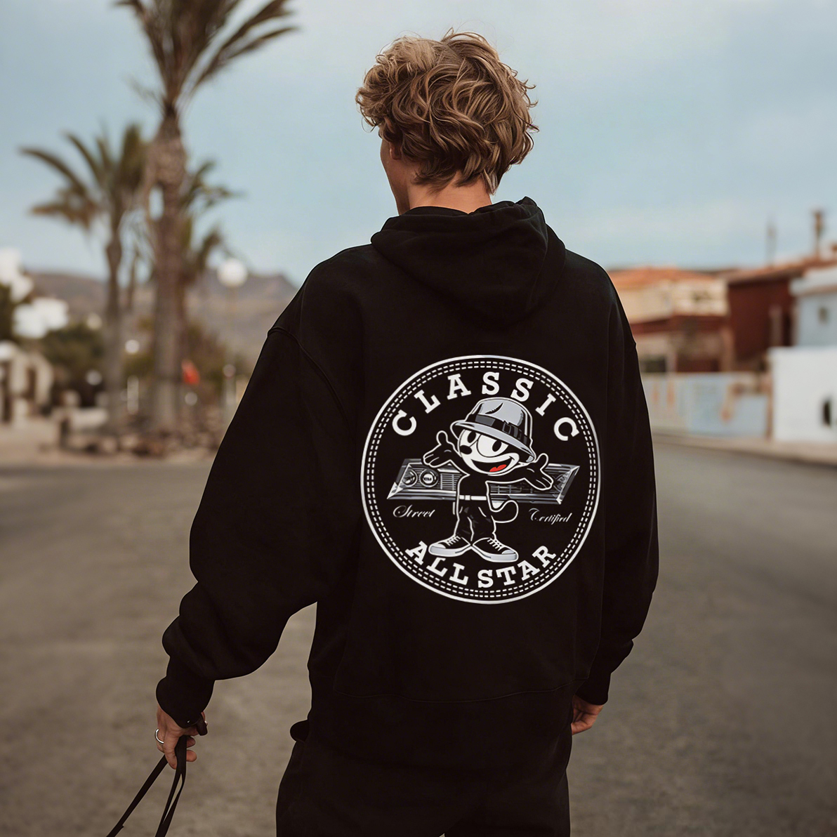 Classic All Star Printed Men's Hoodie（Double-sided Print）