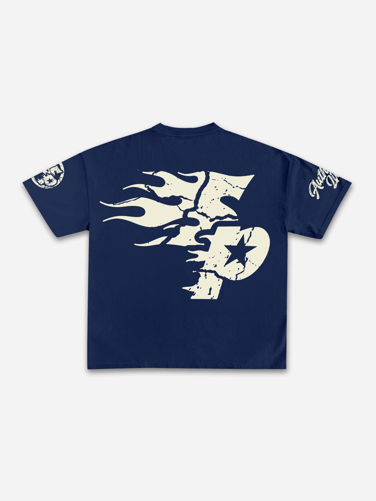 Studio Real Wise Vintage Print Pattern Cotton T-Shirt