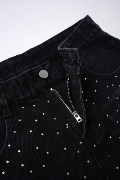 Hiphop Cross Hot Diamond Jorts Denim Shorts