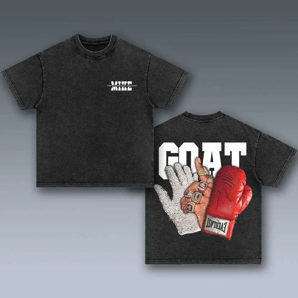 GOAT Printed Vintage Washed T-shirt（Double-sided Print）