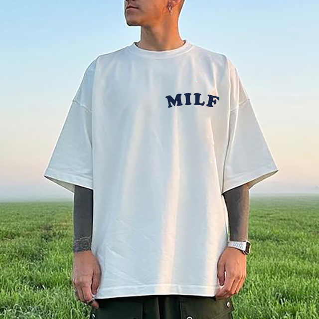 MILF Man I Love Frogs Printed T-shirt（Double-sided Print）